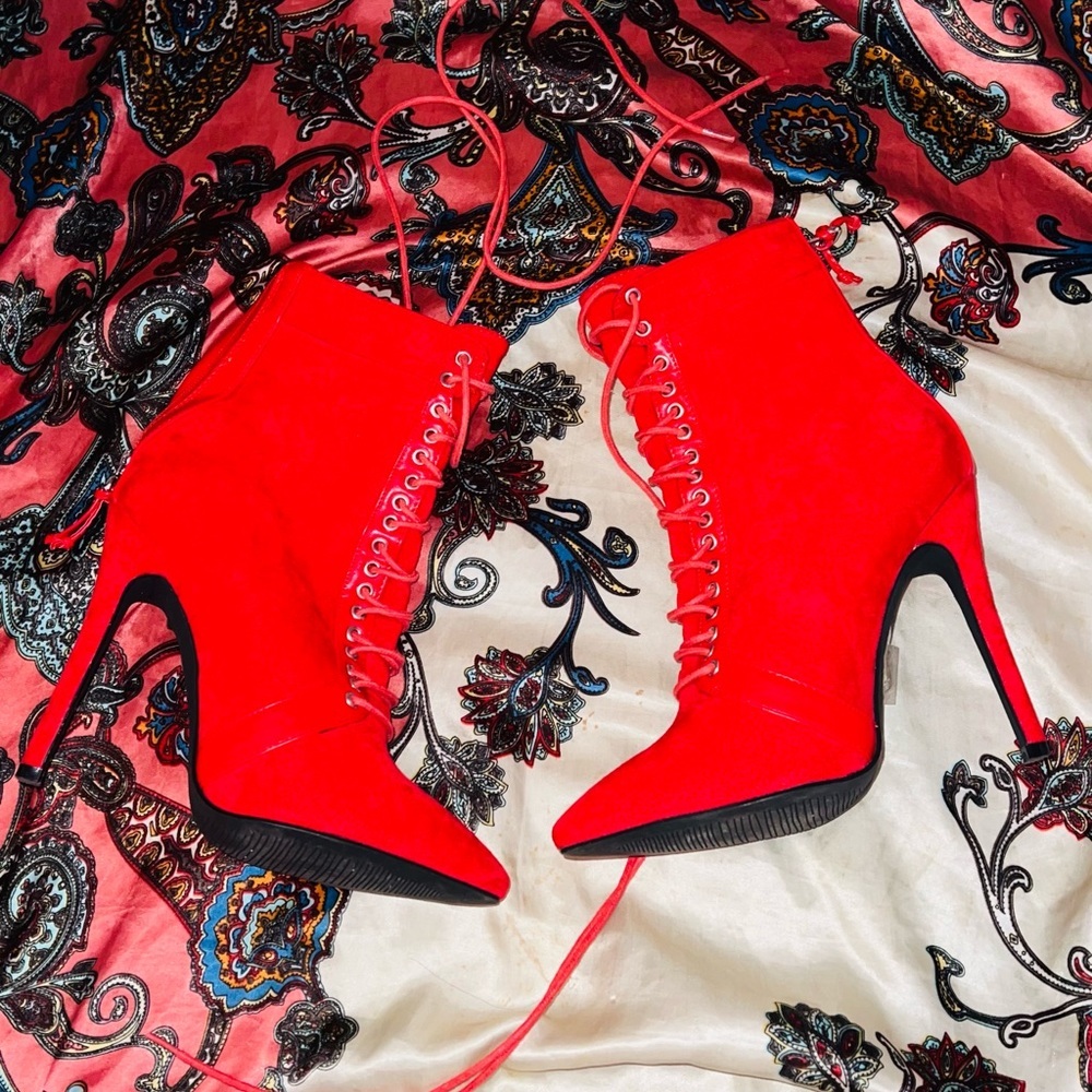 Missguided Red boots